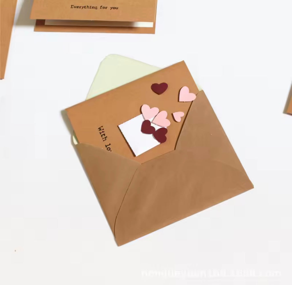 12er Set Grußkarten – schlicht & liebevoll